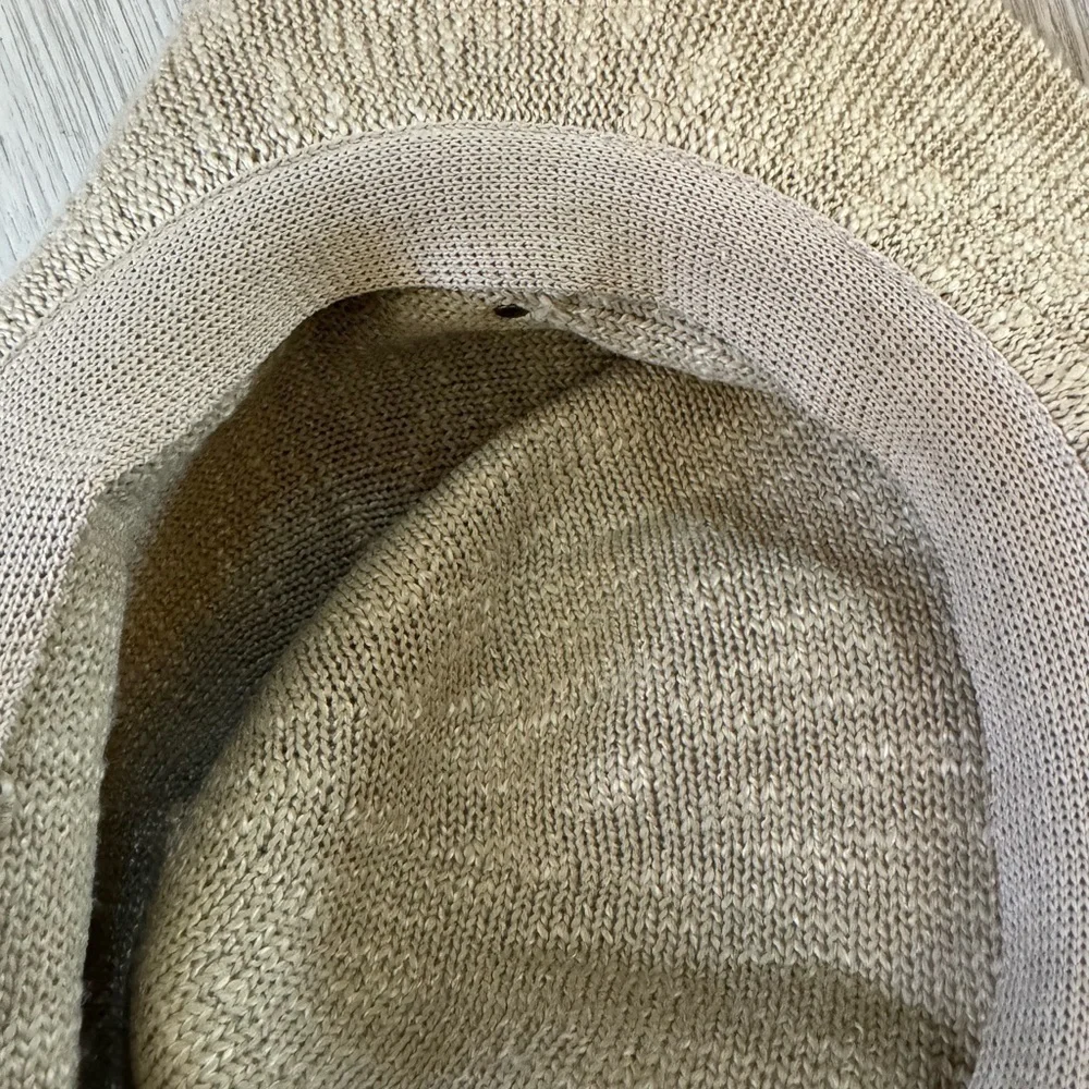 Disney Parks Hat Woven Adult Leather Like Bow Tan Safari Style Disneyland Mickey